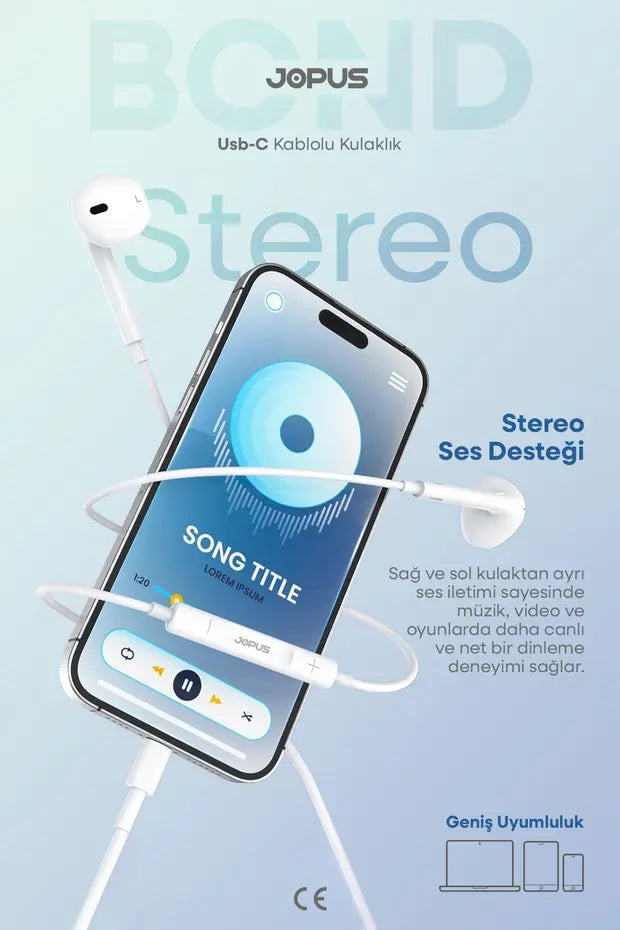 Samsung Kablolu Kulaklık USB-C Tüm Seriler İle Uyumlu