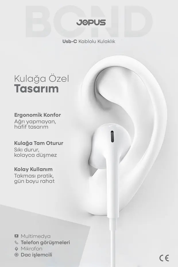 Samsung Kablolu Kulaklık USB-C Tüm Seriler İle Uyumlu