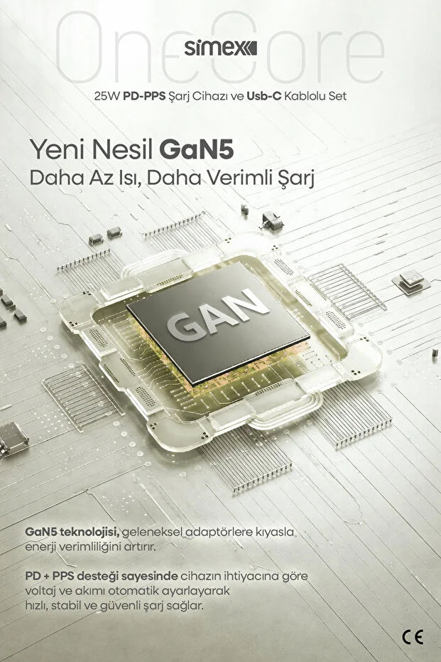 Samsung Bütün Serileri Uyumlu - 25W USB-C Süper Hızlı Şarj Aleti